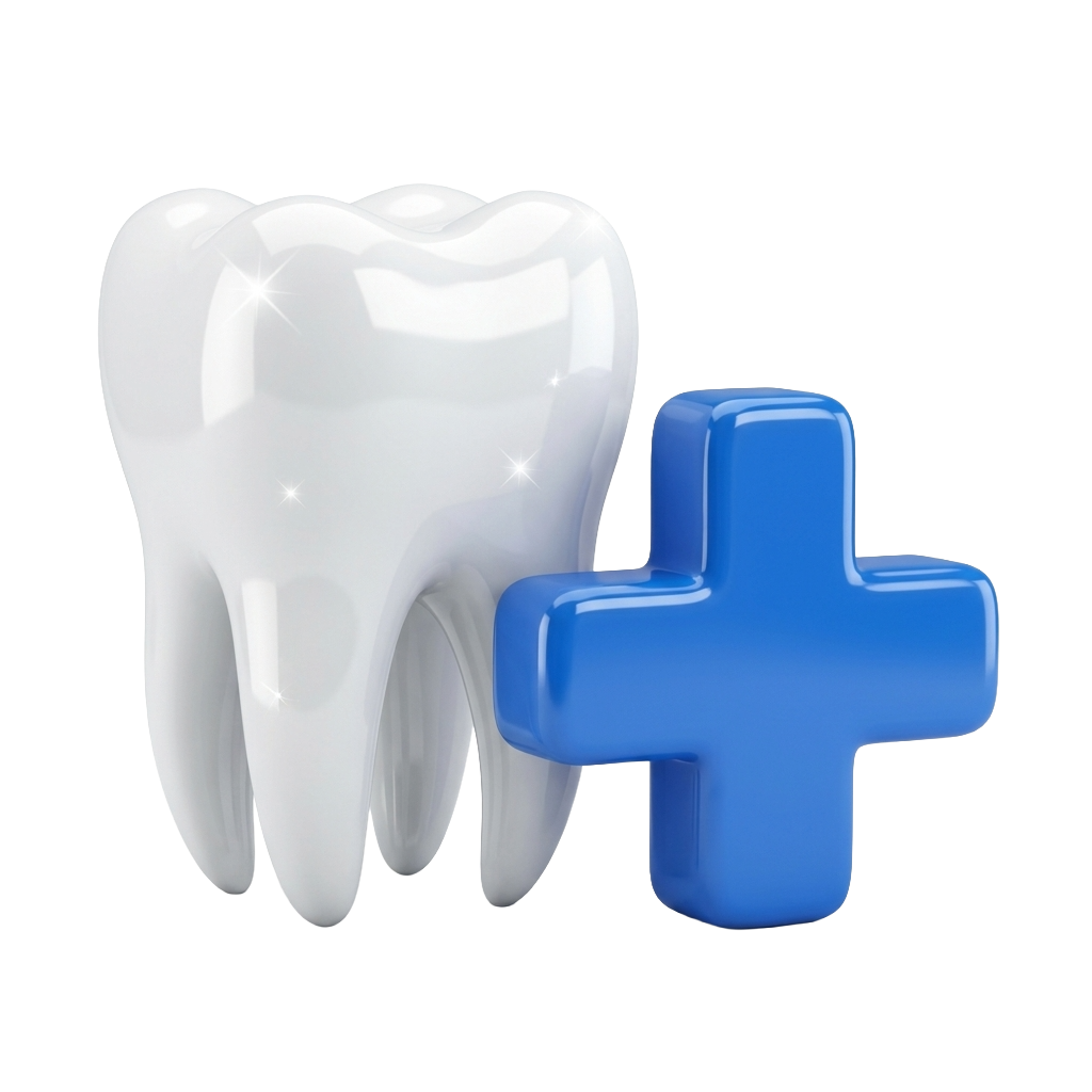 Teeth Whitening 3D Tooth Icon